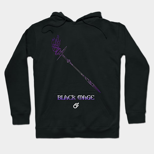 Black Mage Fantasy Weapon Hoodie by serre7@hotmail.fr